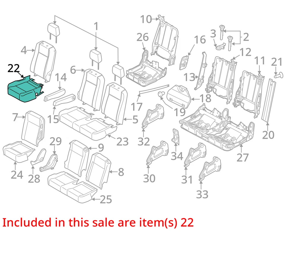 Ford Transit 150 Transit 2020 350 cubierta asiática asiento trasero acolchado LK4Z9963804AL NUEVO Foto 2 de 3