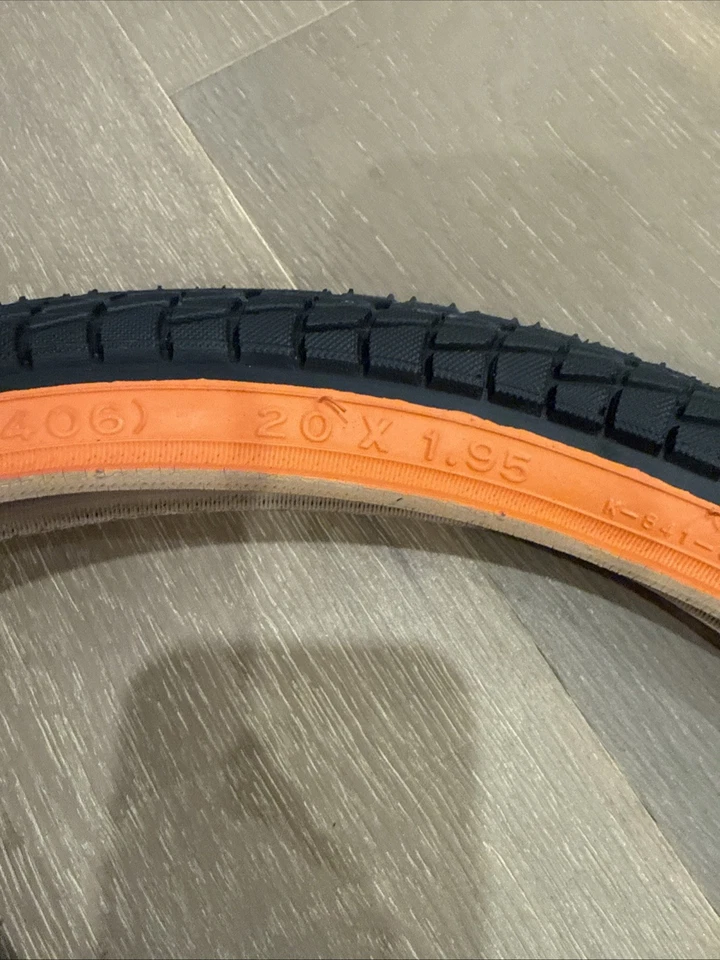 Новые велосипедные шины Kenda Kontact 20 дюймов BMX оранжевые черные 20x1,95 BMX - Изображение 3 из 4