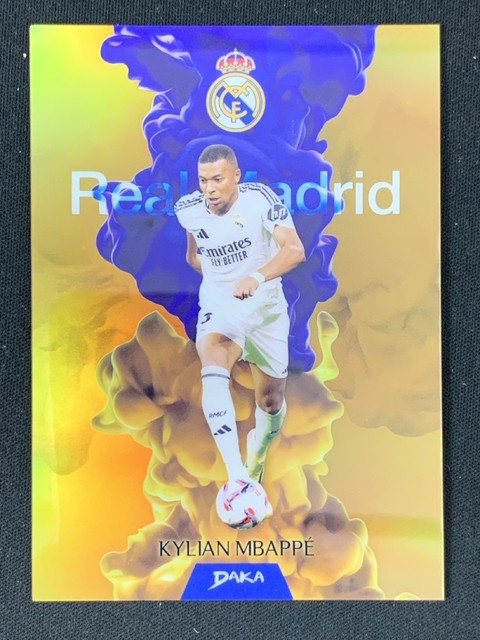 Kylian Mbappe 2025 Daka Real Madrid Iridescent Smoke Gold /10 #IS-1