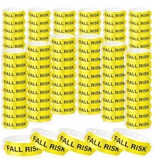 500 Pcs Fall Risk Bracelet Bulk Emergency Alert Wristband with Permanent Snap...