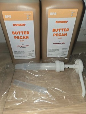 (2) Dunkin Donuts Butter Pecan Swirl W/White Pumps 