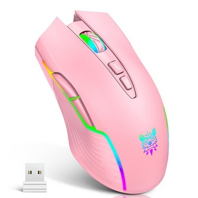 ONITOON Computer Mouse, Ergonomic Optical Mice with RGB Backlit, 6 Adjustable...