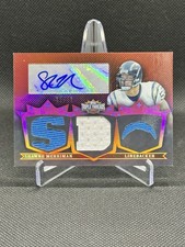 Shawne Merriman 2007 Topps TripleThreads TTRA-163 Triple Relic Auto /18 Chargers