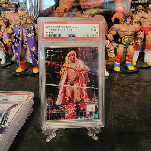 Ultimate Warrior 2024 Panini Photogenic Wwe Maze 4/25  PSA 9
