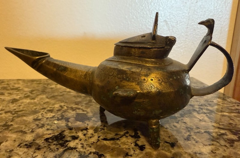 Very Old Middle Eastern Oil Lamp