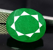 14.60 Ct Natural Green Emerald Oval Cut IGL Certified Loose Gemstone 5ANI