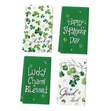Clover Shamrock St. Patrick's Day Kitchen Towels Dish Towels, 18x26 Inch Good