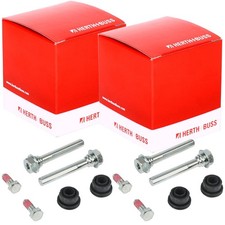 2X HERTH+BUSS FÜHRUNGSHÜLSEN SATZ BREMSSATTEL HINTEN VORNE passend für FORD KA+ 
