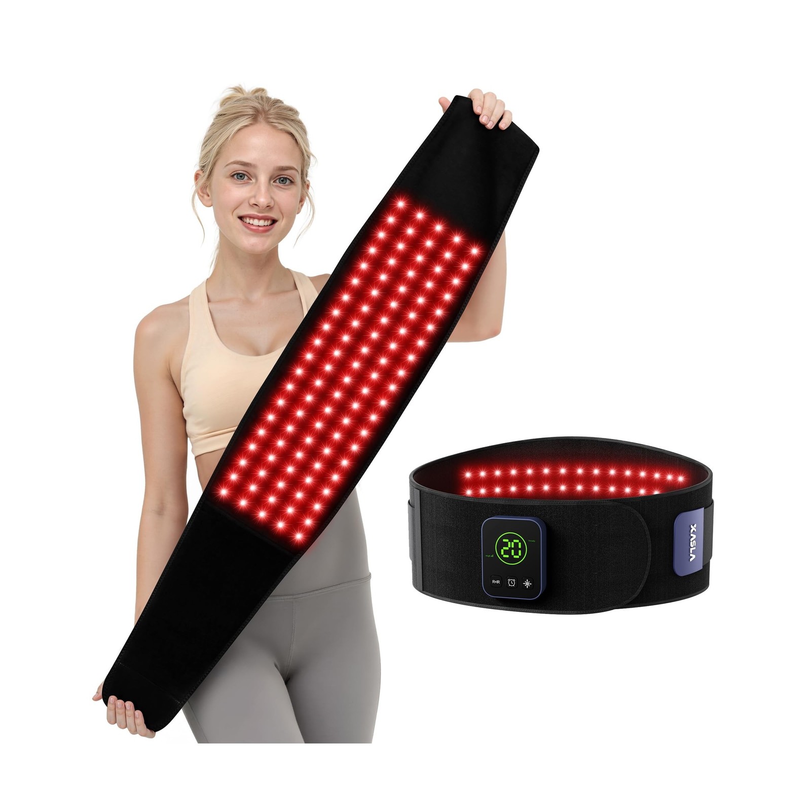 XASLA Red Light Therapy Belt, 660nm & 850nm Near Infrared Light The... Fast Ship