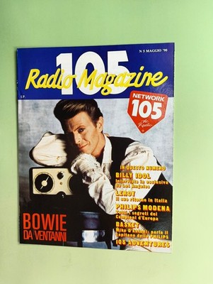 RADIO 105 5-1990 DAVID BOWIE-MIKE D'ANTONI-MADONNA-VOLLEYBALL MODENA-BILLY IDOL