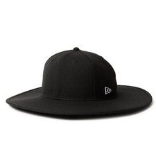 Sombrero New Era Ajustado Ala Larga Negro 14667675 - Basado en la Corona 59FIFTY