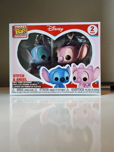 FUNKO POP! KEYCHAIN: Lilo & Stitch - Stitch & Angel 2PK