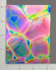 CBS Dichroic Glass 90 COE - 3" x 4" Reptilian Mixture on Thin Black
