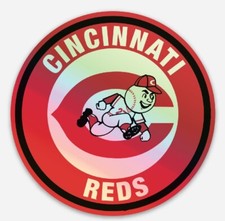 Cincinnati Reds HOLOGRAPHIC STICKER - MLB Premium Vinyl OHIO BASEBALL