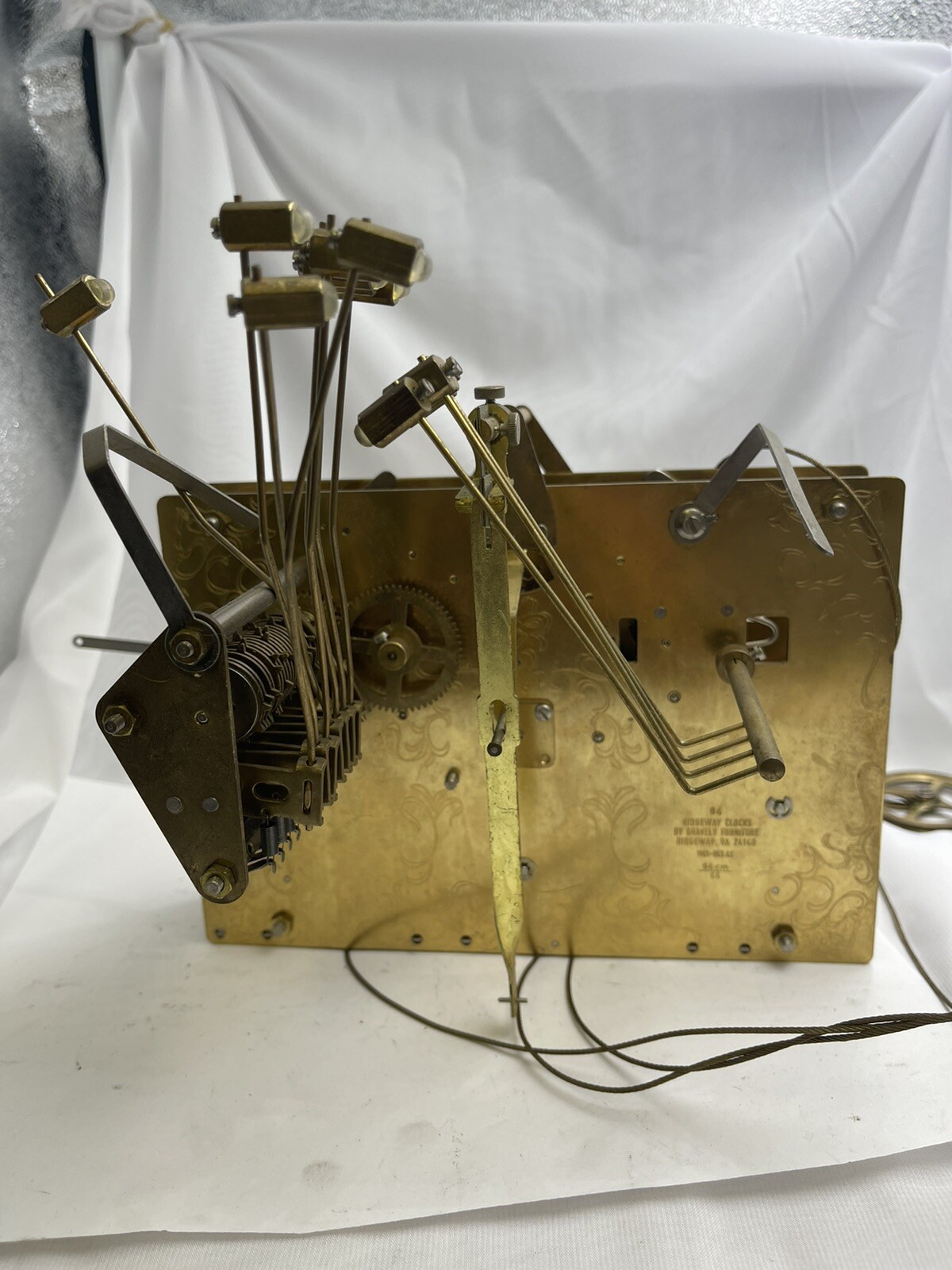 Used Grandfather Clock Movement Ridgeway Hermle for parts 1161853AS 94cm eBay