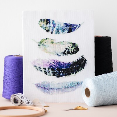 Boho Feder Kreuzstich Muster von Meloca Designs