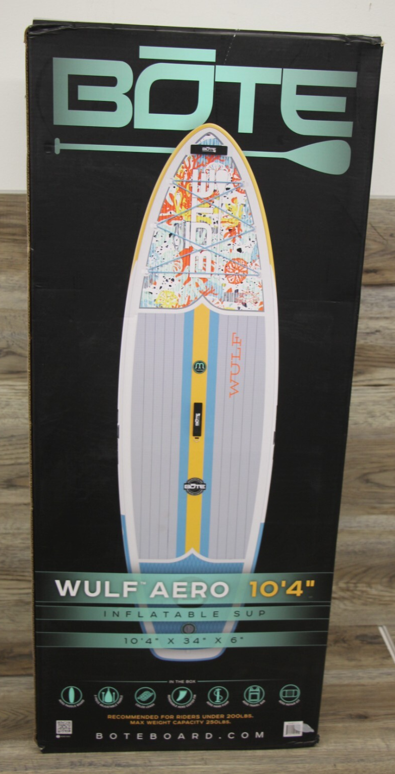 New BOTE Wulf Aero 10'4 Inflatable Stand Up Paddle Board Kit in Native Coral