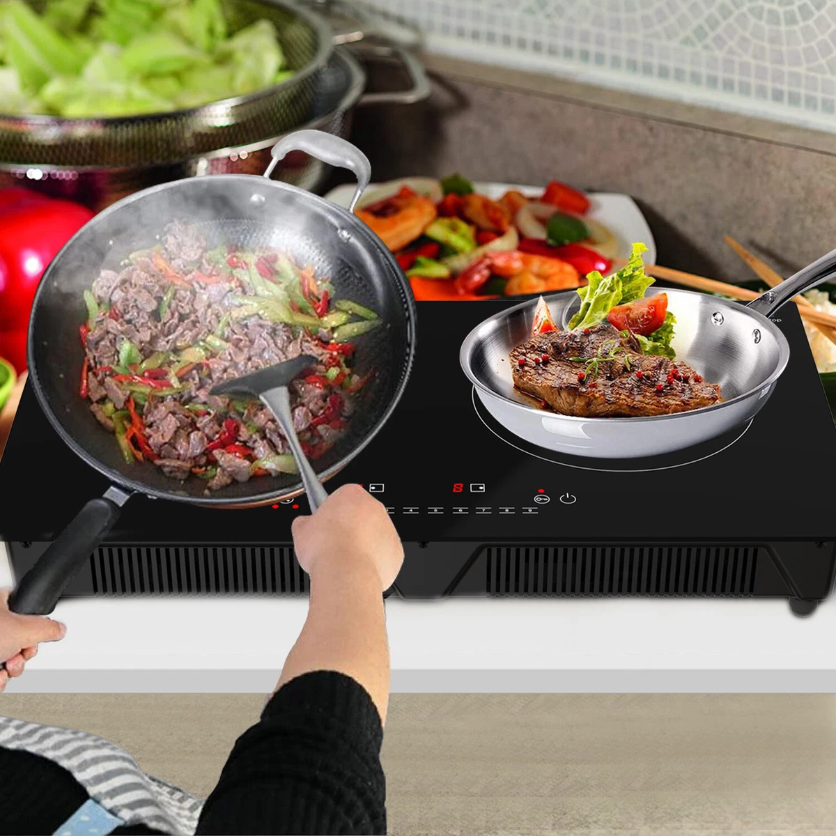 Electric cooker 2 burner outlet