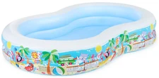 Intex 8.5ft x 5.25ft x 18in Inflatable Kiddie Pool with Drain Plug