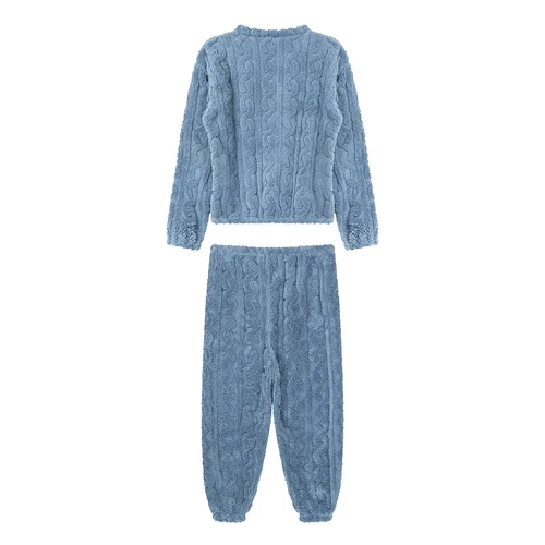 Womens Pajamas Set New Year Sleepwear Solid Color Homewear Elastic Waistband - Picture 59 of 79