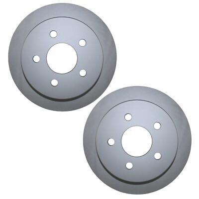 Bison Performance Pair 2 Rear Coated 278mm Brake Rotors for Buick Chevy Pontiac