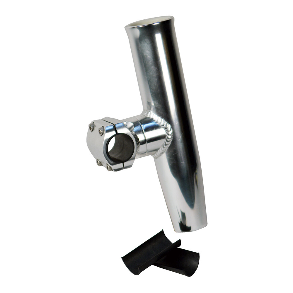 ce smith fishing rod holders C.E. Stainless Steel Flush Mount Holder Designed to fit built in or clamp on rod holders C.E. Smith Aluminum Clamp-on Rod