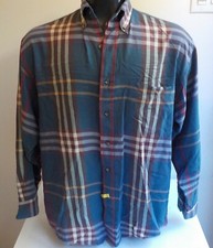 GANT Heritage Twill Plaid LS Button Down Shirt SZ MEDIUM Cotton Blend