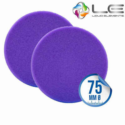 2x Liquid Elements Pad Man V2 Polierpad Polierschwamm 75mm Lila - Sealing