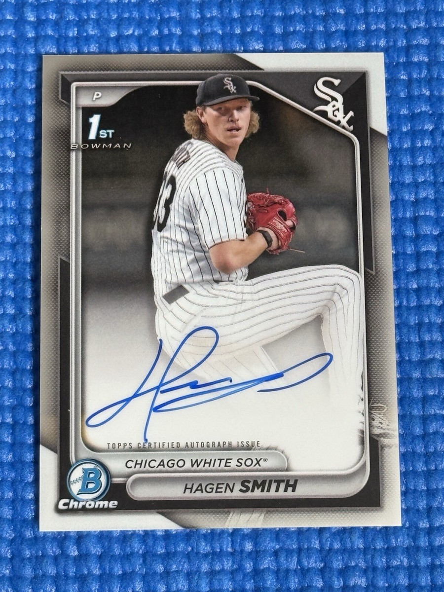 Hagan Smith 2024 Bowman Draft Chrome 1st Auto #CPA-HS White Hagan Smith 2024 Bowman Draft Chrome 1st Auto #CPA-HS White