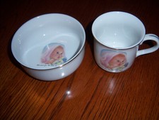 VTG CUTE Frances Hook "BABY'S FIRST GIFT" By Romans 1984 Bowl  Mug GIFT SET