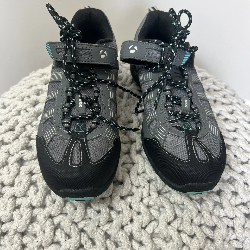 Bontrager 女鞋 5.5 灰色黑色薄荷绿色运动远足户外 — 第 3/4 张图片