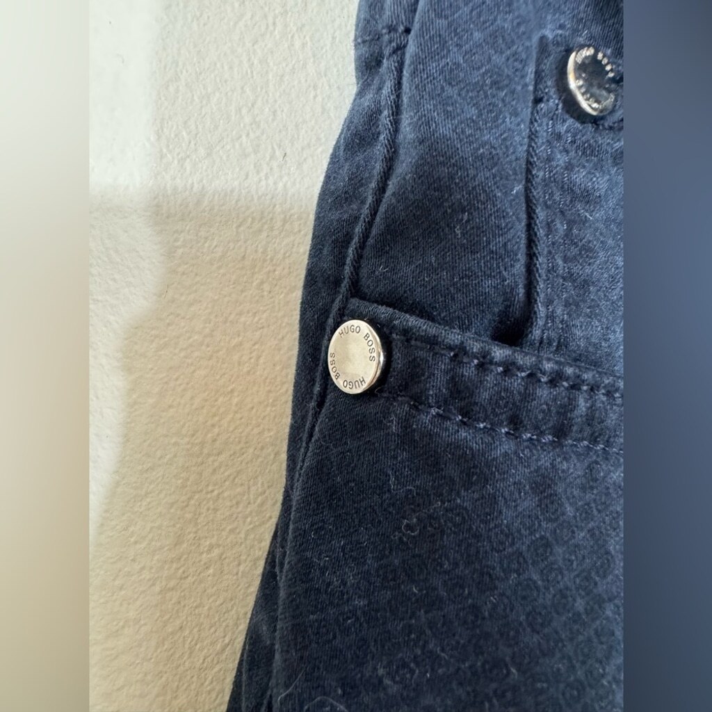 Hugo Boss Men's Stretch Blue-Black Jeans Size 34x34 thumbnail 4