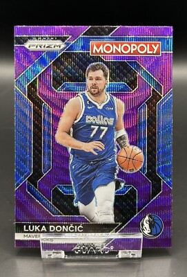 2023-24 Panini Prizm Monopoly Luka Doncic Purple Wave Prizm PS3 Dallas Mavericks