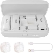 BOYA BOYALINK-W Wireless Lavalier Microphone for iPhone/Android/Camera Vlogging,