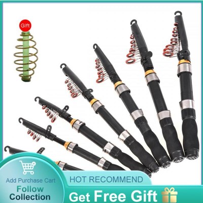 Telescopic Rock Fishing Rods Spinning Carp Feeder Carbon Fiber Mini Travel Fly F