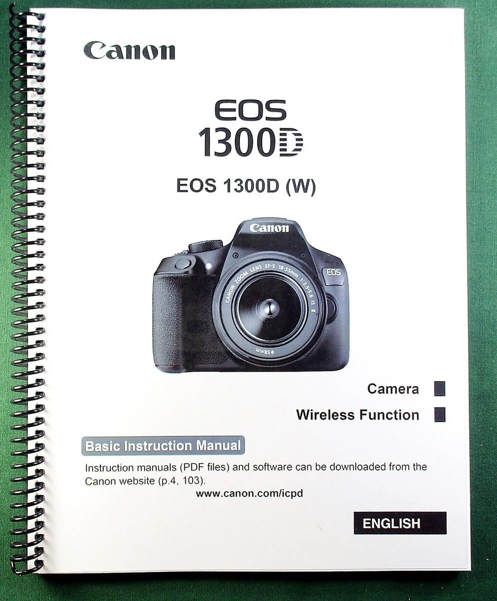 Instruction Manuals Canon 1300d Service Cost Canon EOS 1300D (w - Main Image