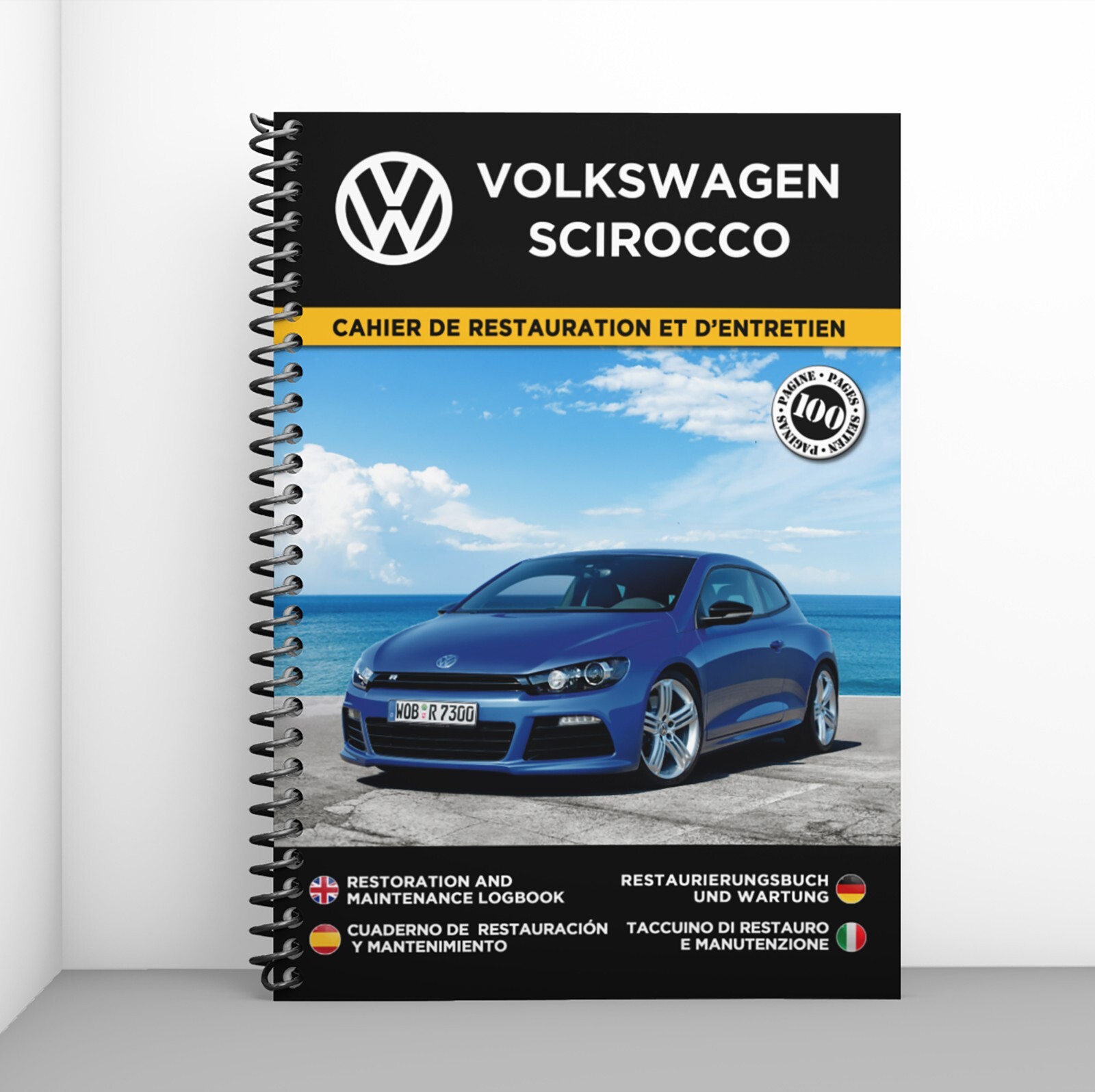 Livre de bord Scirocco Volkswagen cadeau idéal pour propriétaire et restaurateur de voiture