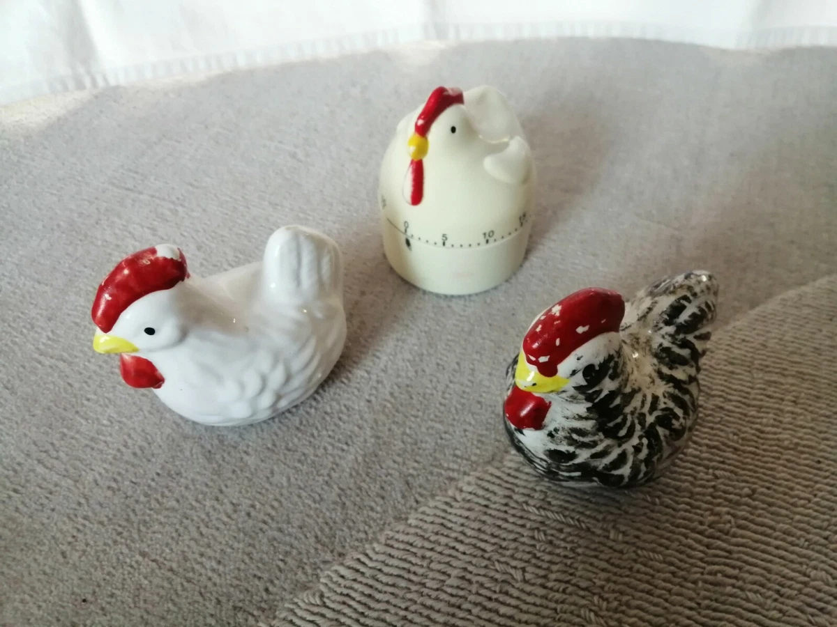 Salière Et Poivrière Oiseaux Art Déco – Vintage Français, Métal Gris