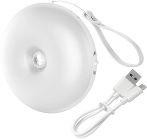rechargeable 1000mah puck sensor motion usb cable lights led night light