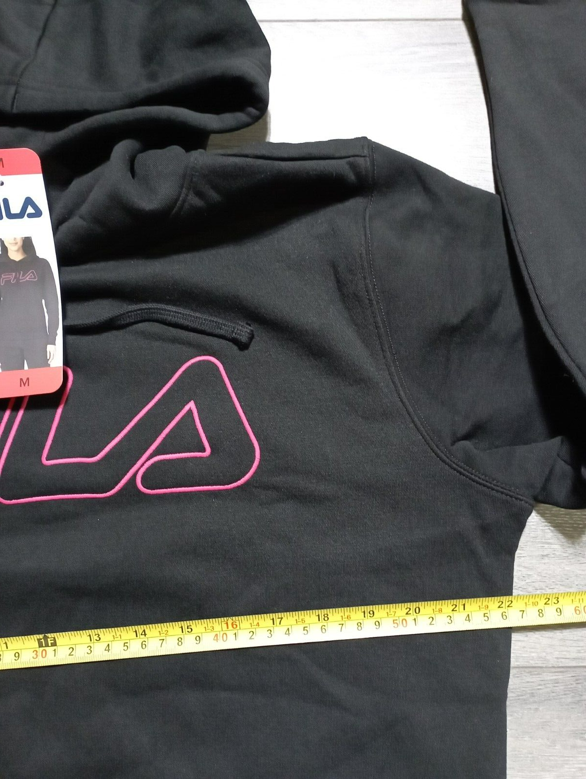 Fila Pullover Felpa con Cappuccio Adulto Donna Medium Nero Morbido
