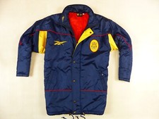 VINTAGE MENS LIVERPOOL 1996 1997 JACKET REEBOK PADDED TRAINING BENCH COAT SIZE:M