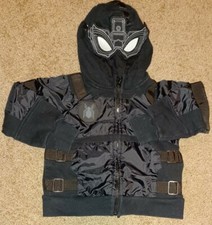 Boys Disney Marvel Far from Home Hooded Jacket Spider Man Black size 2