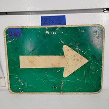 Authentic Road Traffic Street Sign Arrow Right/Left 15"x21" 12-160