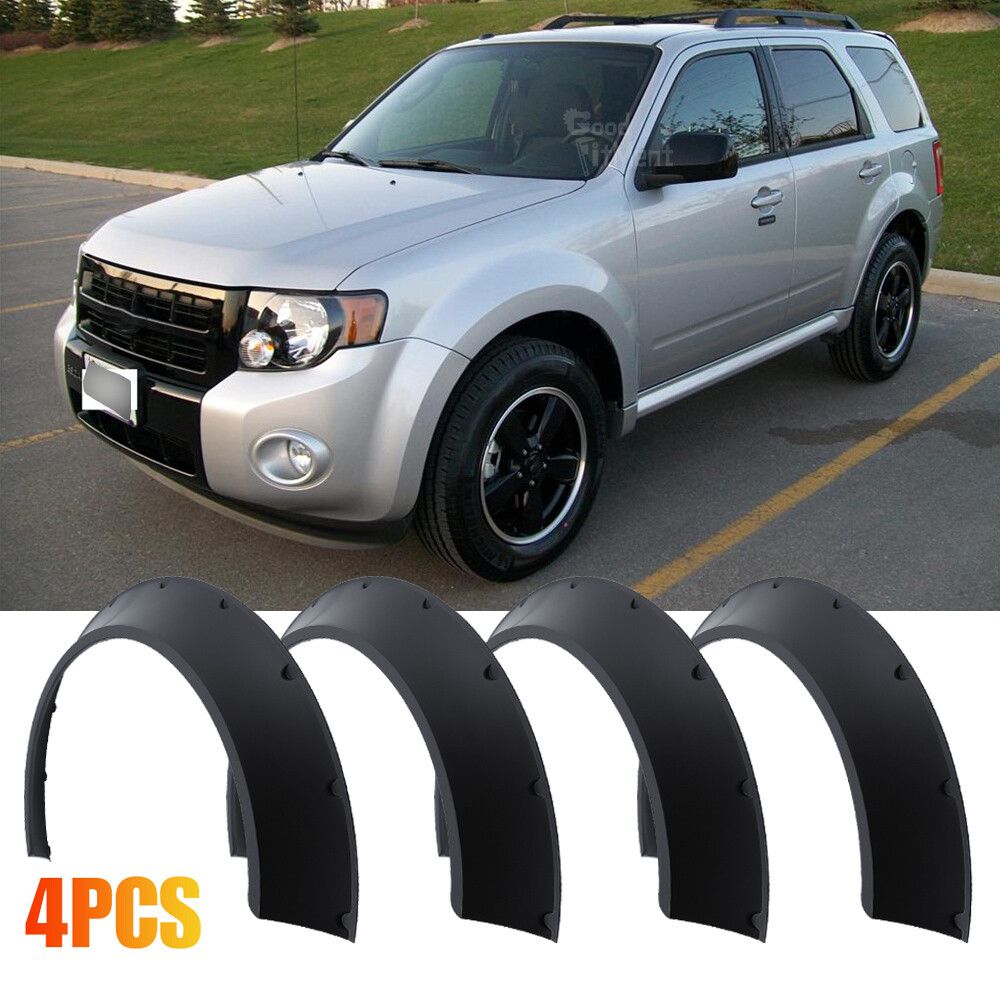 For Ford Escape JDM Car Fender Flares Extra Wide Wheel Arches Widebody Kit Black eBay