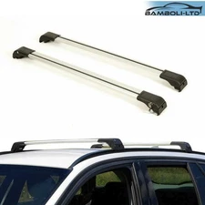 ALUMINUM LOCKABLE TOP ROOF RACK CROSS BAR/RAILS FIT FOR JEEP LIBERTY KK 08-2012