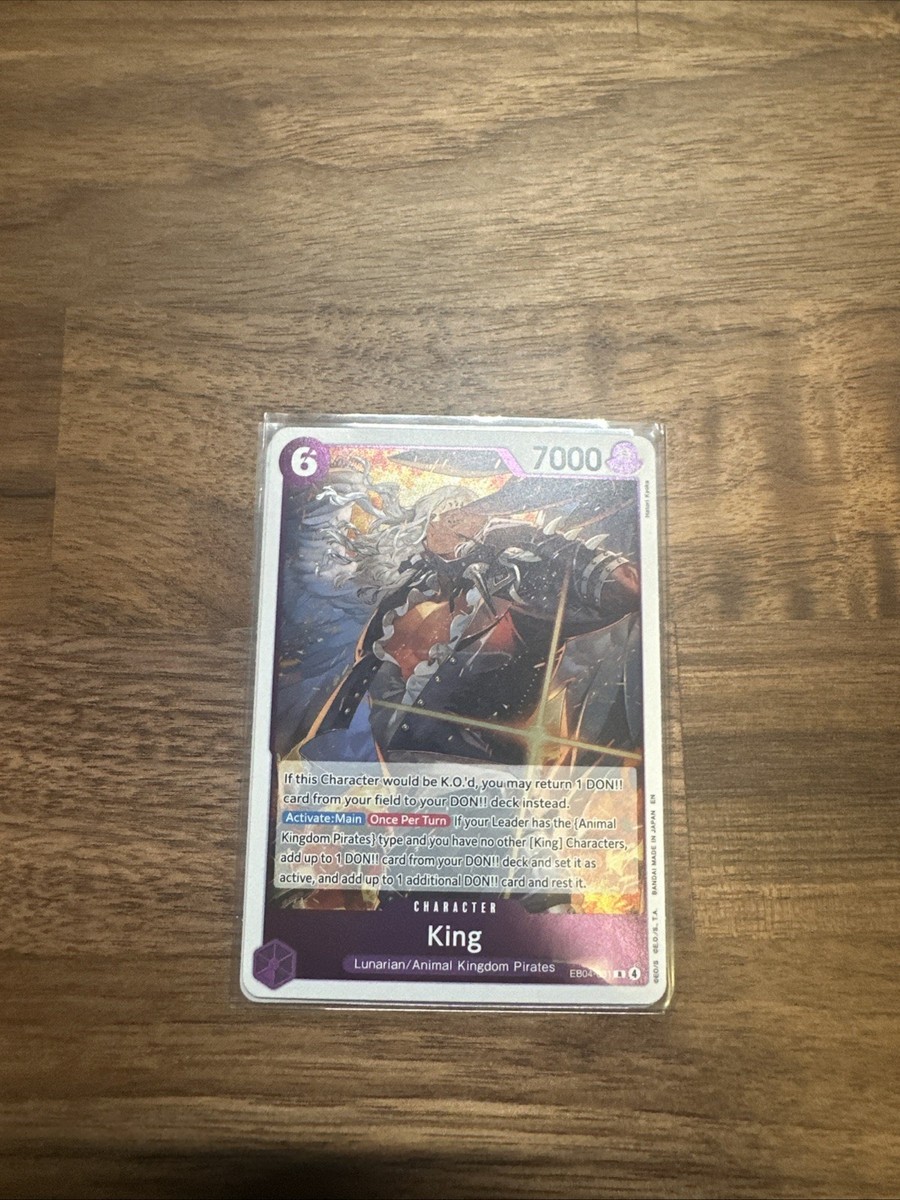 ONE PIECE CCG | King EB04-031 R THE AZURE SEA'S SEVEN ENGLISH OP14