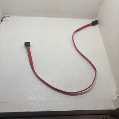   SATA Data Cable 7-Pin Right Angle to Straight 20  Red Serial ATA