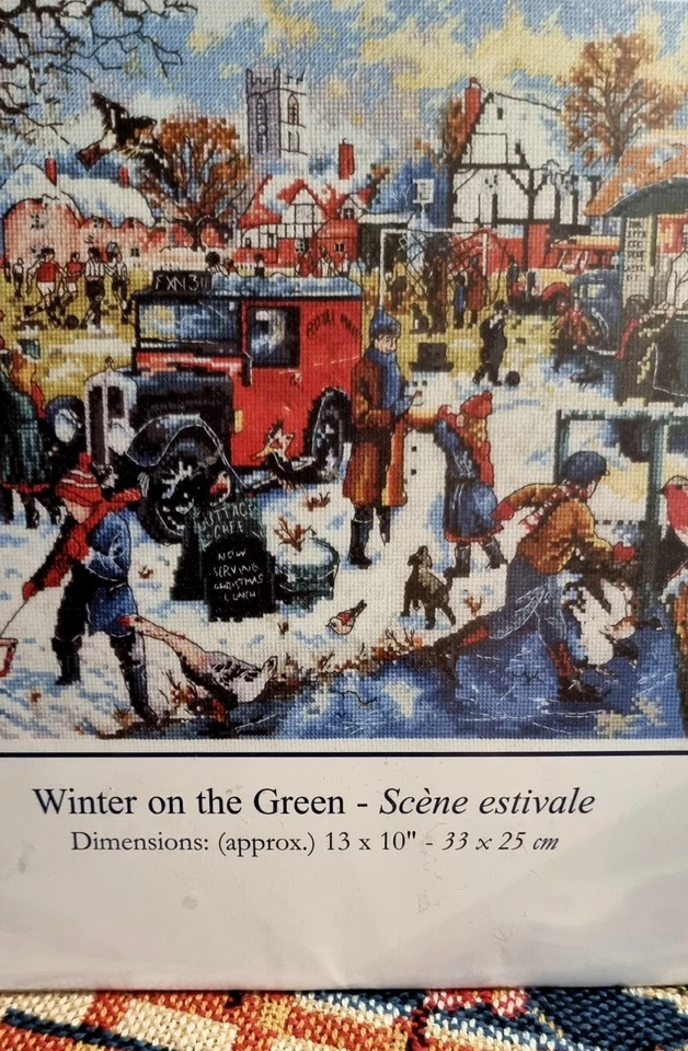 DMC Counted Cross Stitch Kit WINTER ON THE GREEN BK744 New - Image 3 of 4