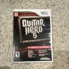 Guitar Hero 5 (Nintendo Wii, Activision, Music & Dance, T-Teen, NTSC-U/C)