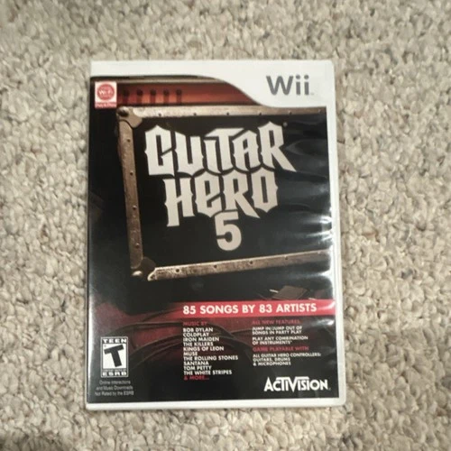 Guitar Hero 5 (Nintendo Wii, Activision, Music & Dance, T-Teen, NTSC-U/C)